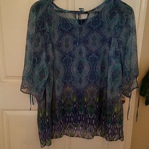 2 piece blouse and tank